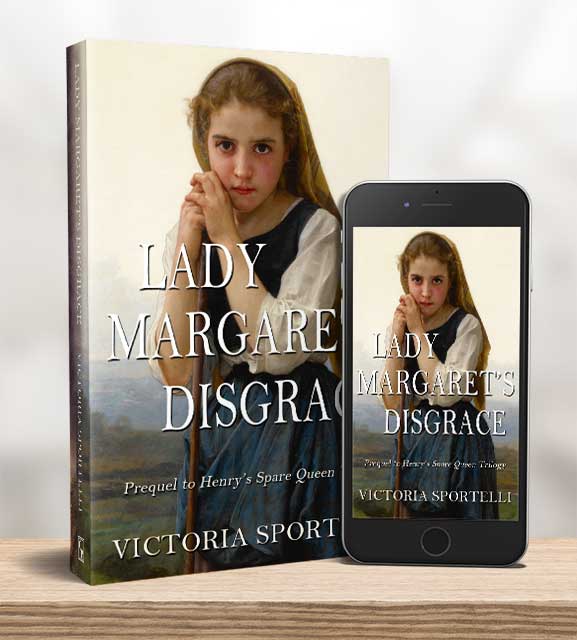 Lady Margaret's Disgrace, book cover and ebook.