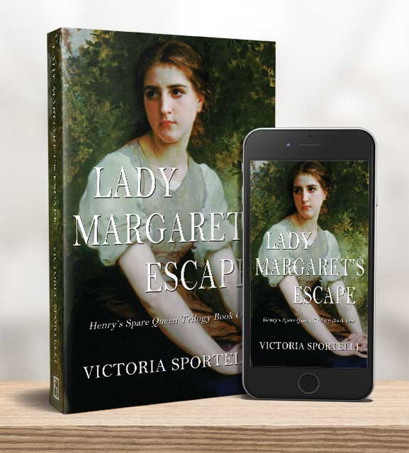 Lady Margaret's Escape, book cover and ebook.