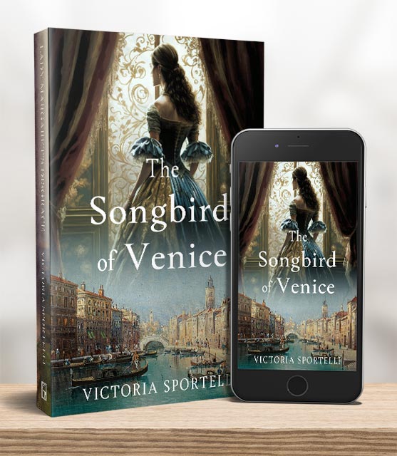 Songbird of Venice book cover and ebook.